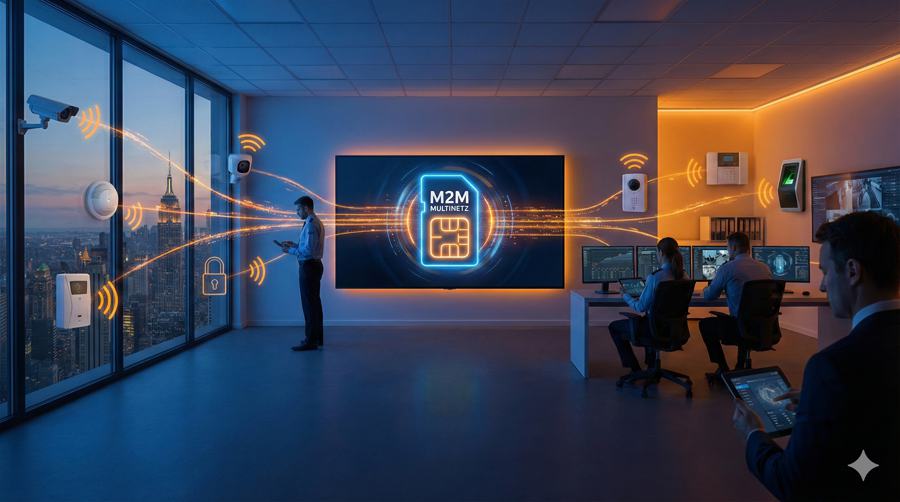 Vorteile der M2M Multinetz SIM in der Sicherheitsbranche