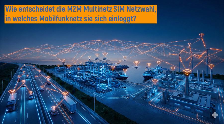 Wie entscheidet die M2M Multinetz SIM Netzwahl, in welches Mobilfunknetz sie sich einloggt?